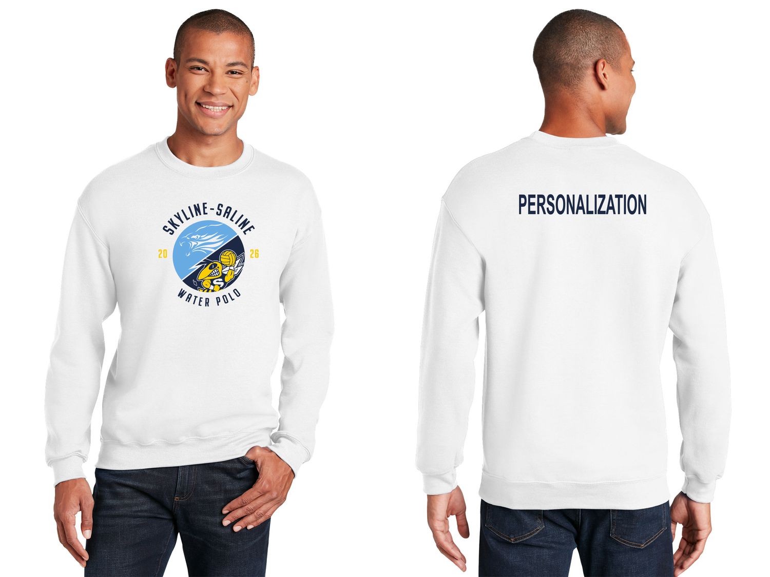 Adult HeavyBlend Crewneck Sweatshirt- Navy, Sport Grey, White Adult HeavyBlend Crewneck Sweatshirt- Navy, Sport Grey, White
