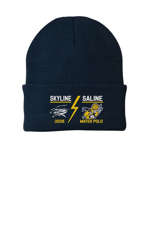 Knit Cap- Navy, Heather Grey, White