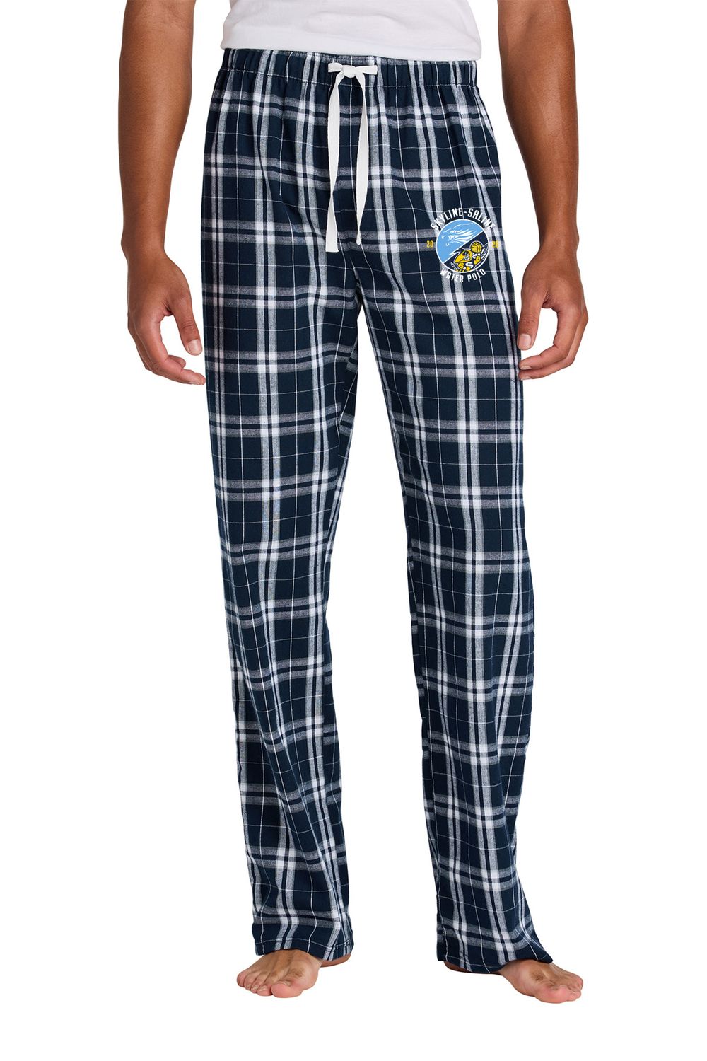 Men's Flannel Plaid Pant-Navy