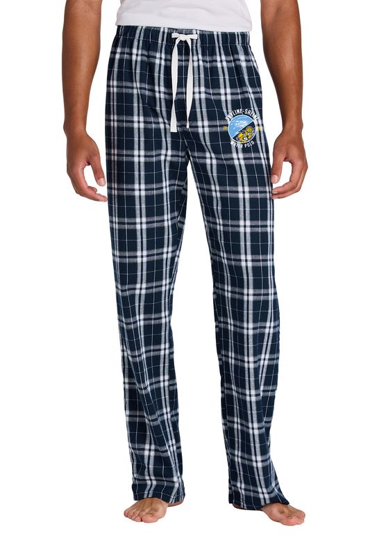 Men's Flannel Plaid Pant-Navy