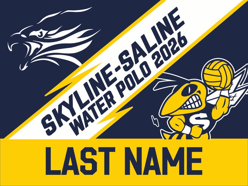 Water Polo Yard Sign