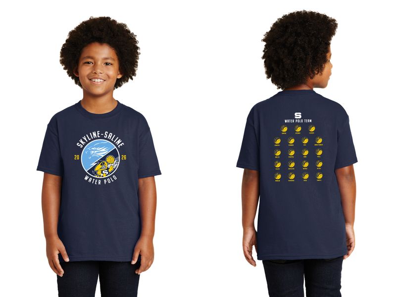 Youth Basic Cotton Short Sleeve Tee - Navy, Heather Grey, White