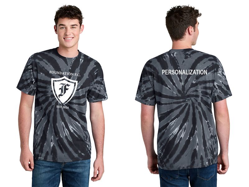 Unisex Tie-Dye Tee- Maroon, Rainbow, Black