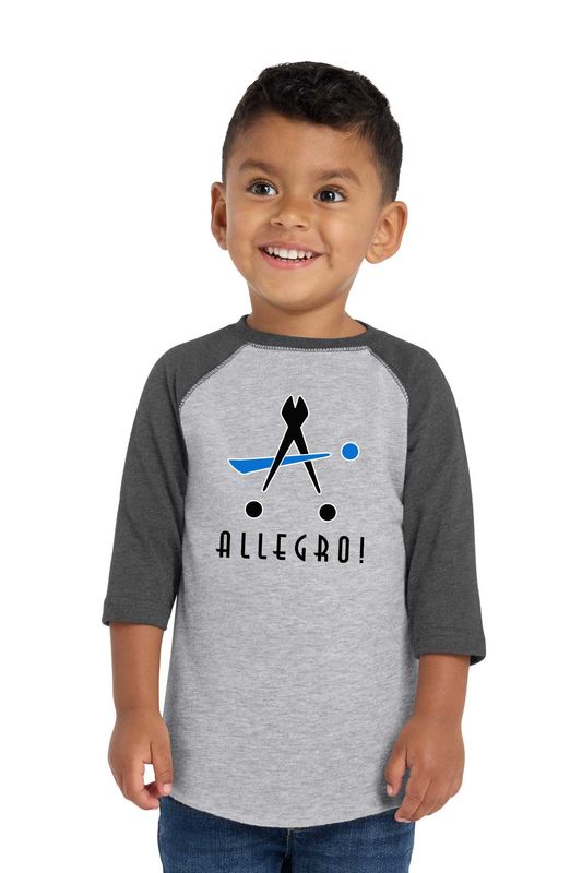 NEW Toddler Baseball Tee- Heather/ Royal, Heather/Smoke