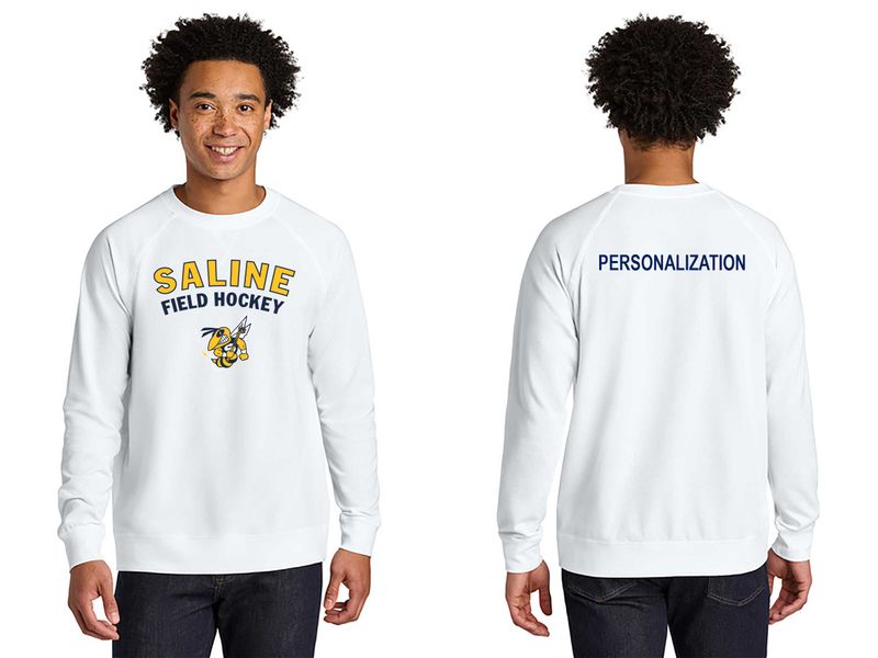 Next Level Laguna Raglan Sweatshirt- Navy, White