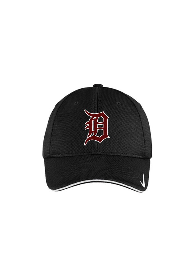 Nike Black Ball Cap with Maroon Old English D