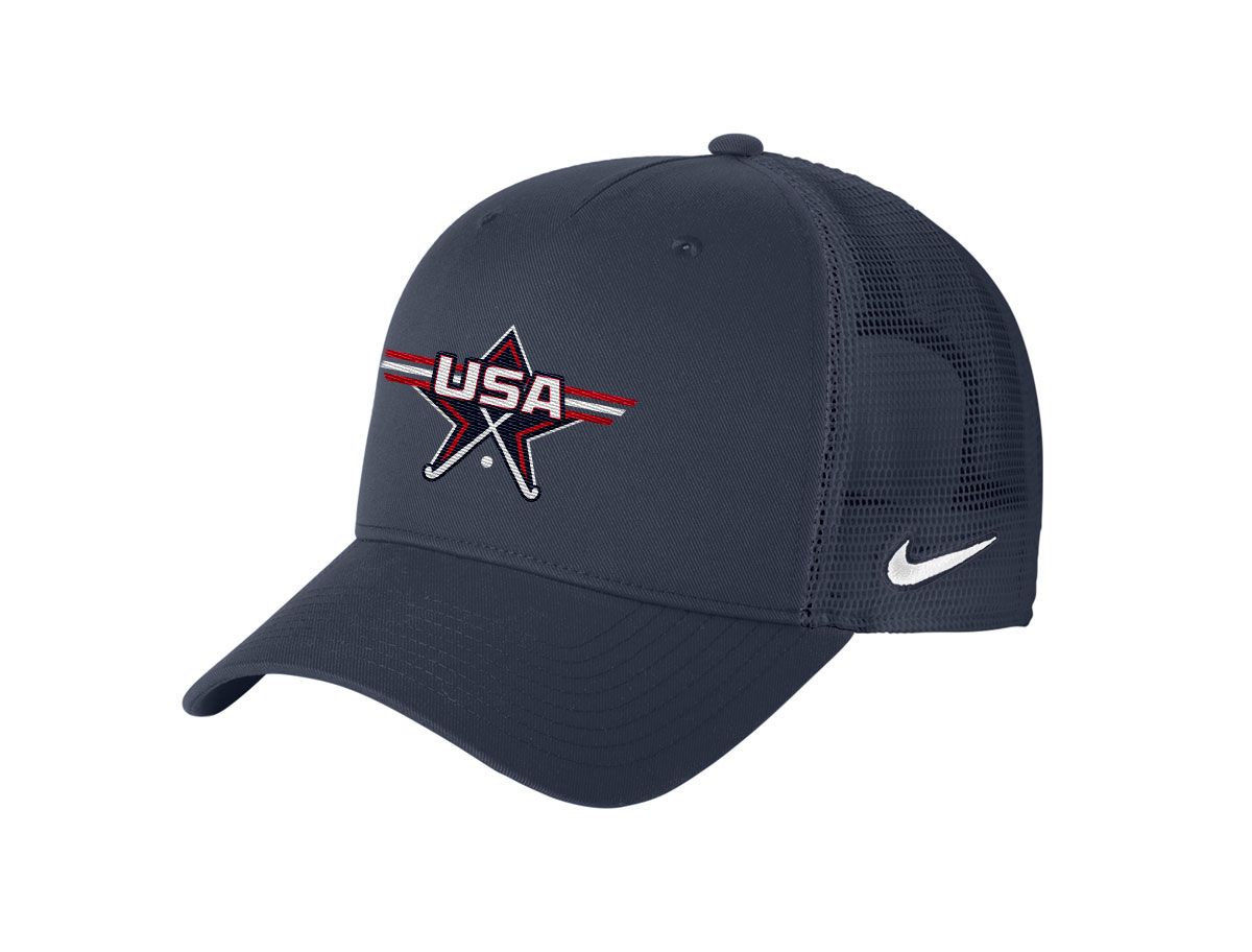Nike Snapback Mesh Trucker Cap-Black, Navy, White Nike Snapback Mesh Trucker Cap-Black, Navy, White