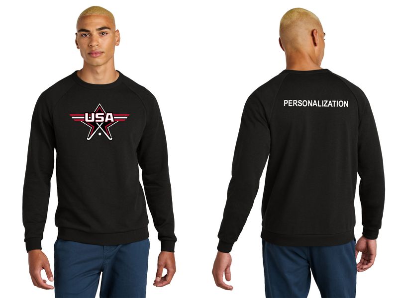 District Perfect Tri Fleece Crewneck Sweatshirt- White, Navy, Black