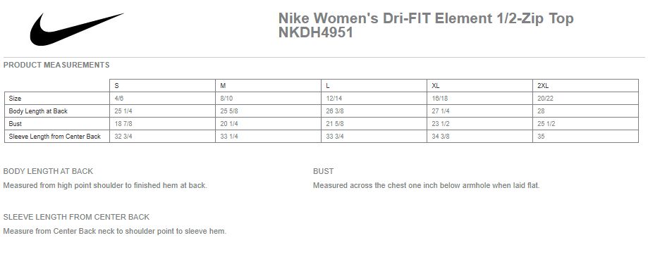 Ladies Nike Dri-FIT Element 1/2-Zip- Navy Ladies Nike Dri-FIT Element 1/2-Zip- Navy