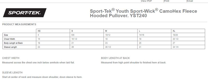 Youth Camo-Hex Fleece Hooded Pullover-White