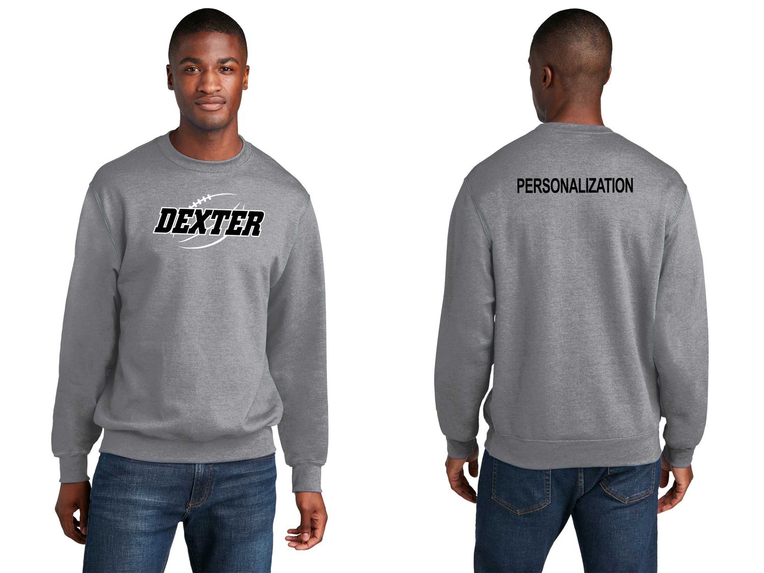 Unisex Core Fleece Crewneck Sweatshirt -Black, Maroon, White, Athletic Heather