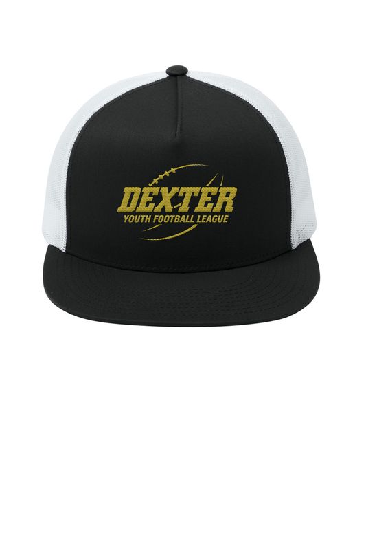 Sport-Tek YP Classics 5-Panel Classic Trucker Mesh Back Cap- Black, Black/White, White/Black