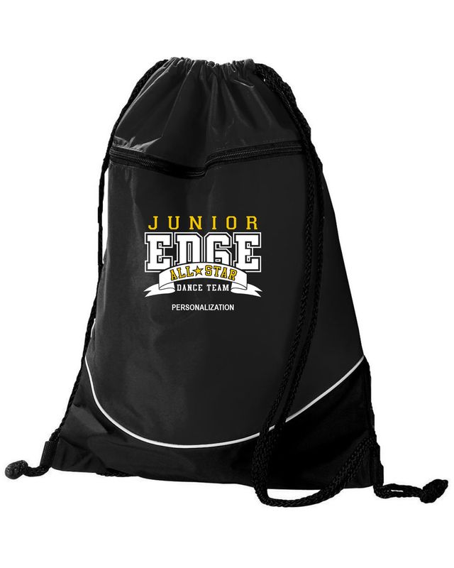 EDGE All Stars JUNIORS Drawstring Backpack-Black