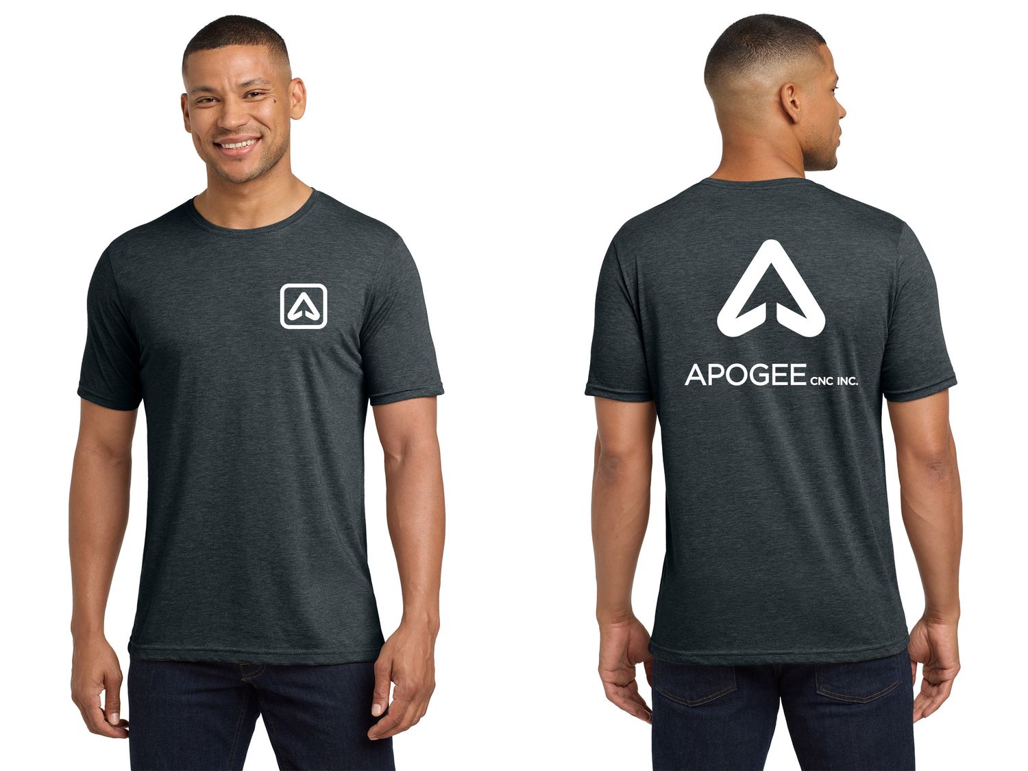 Next Level Adult Poly/Cotton Tee - Antique Denim, Black, Charcoal, Indigo, Royal