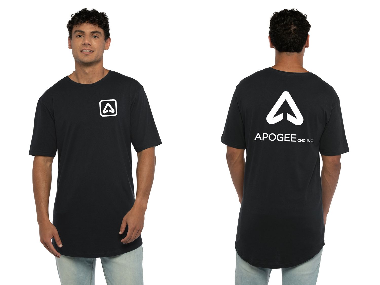 Next Level Cotton Long Body Tee - Black, Grey
