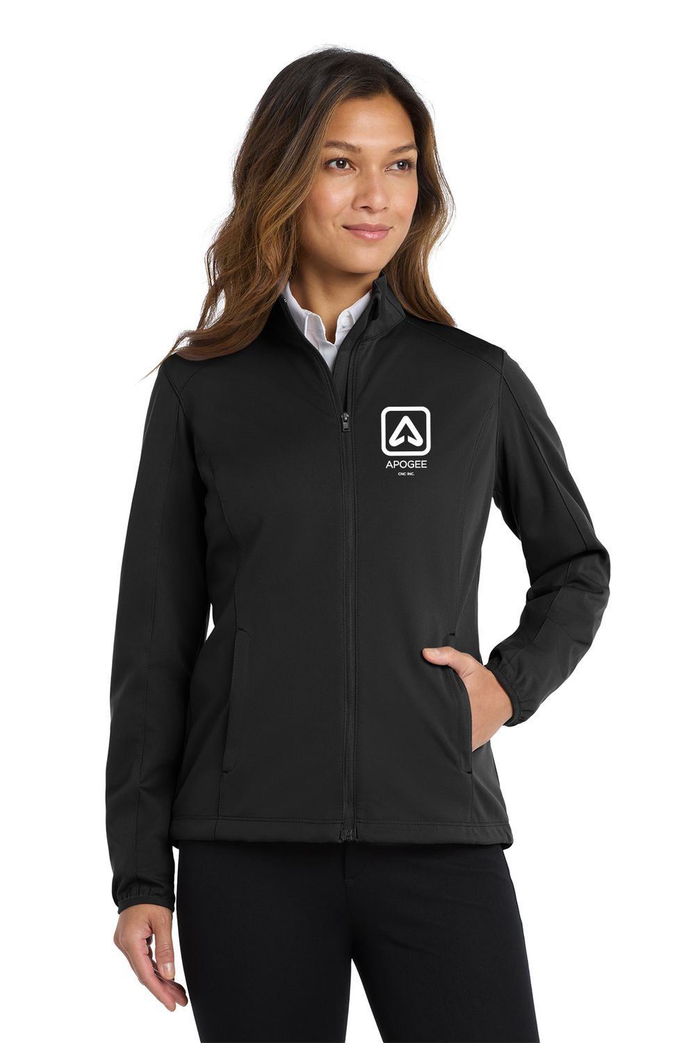 Port Authority Ladies Soft Shell Jacket - Deep Black, Grey Steel, Navy, Royal