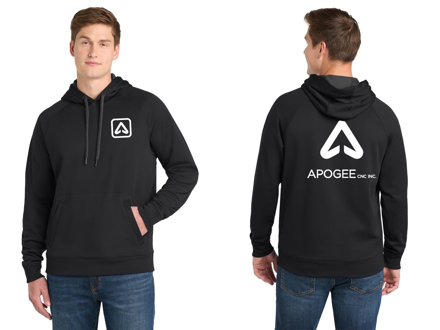 Sport Tek Unisex Performance Fleece Hooded Sweatshirt - Black, Graphite, Royal, Navy
