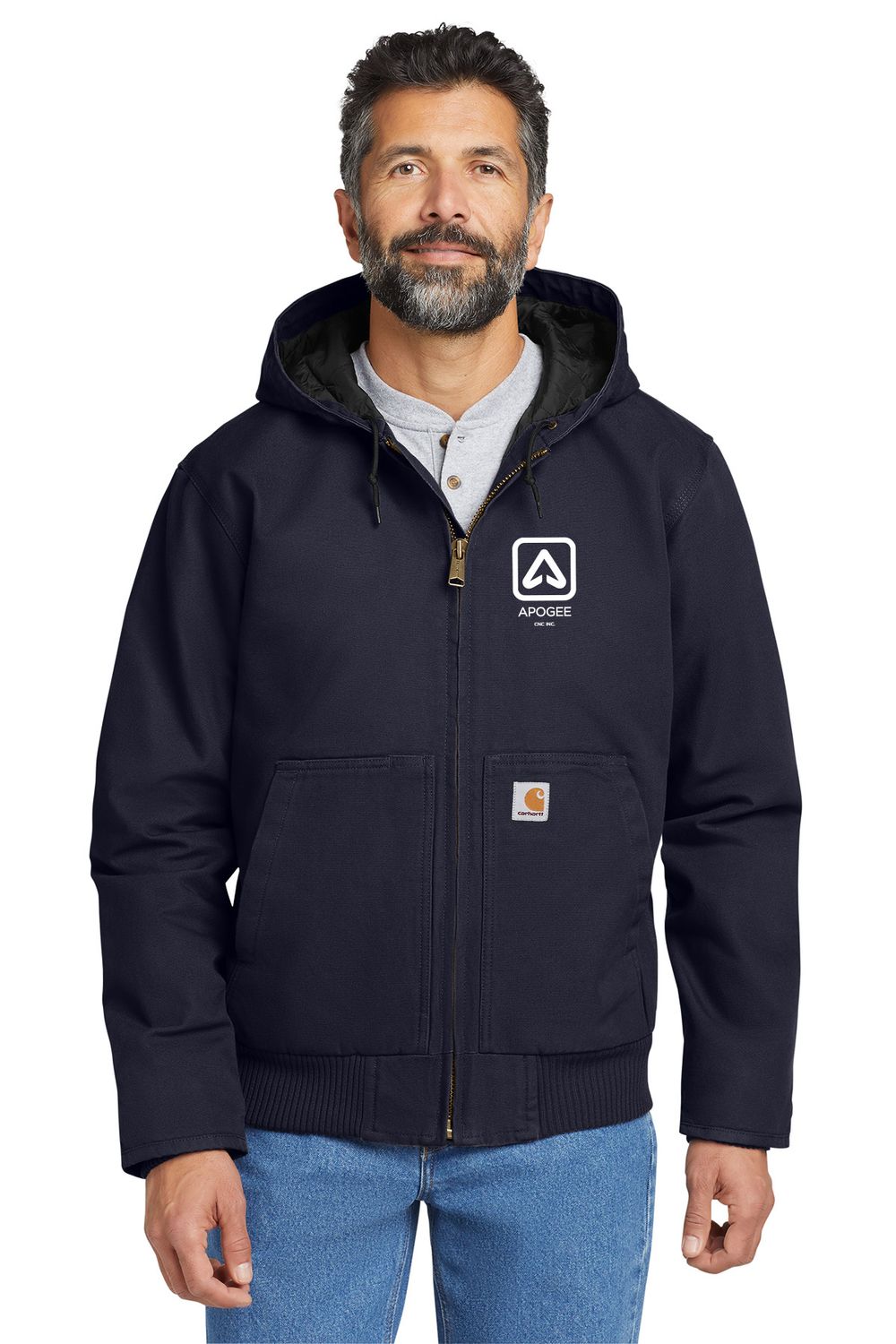 Carhartt Tall Washed Duck Active Jac - Blue, Black