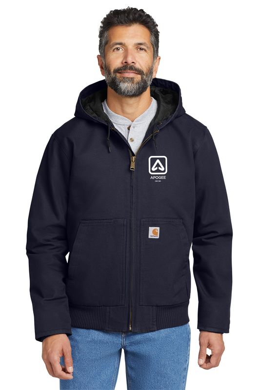 Carhartt Tall Washed Duck Active Jac - Blue, Black