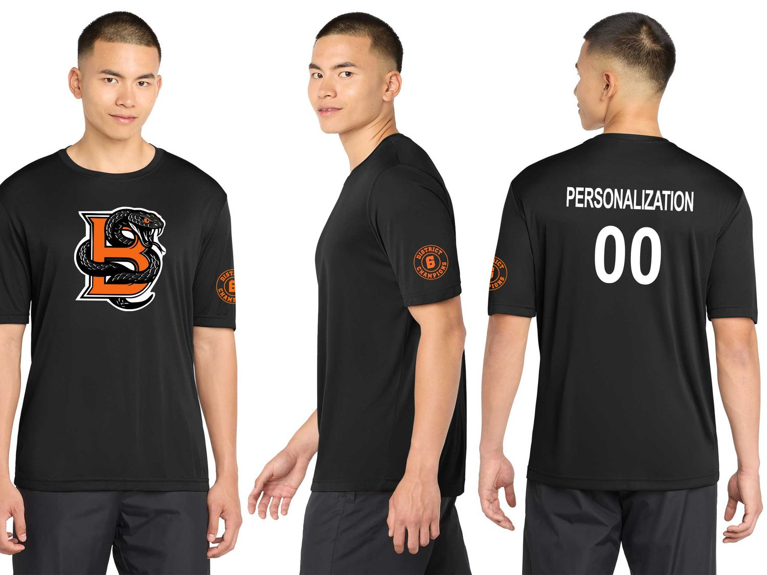 Adult Short Sleeve Performance Tee- Black