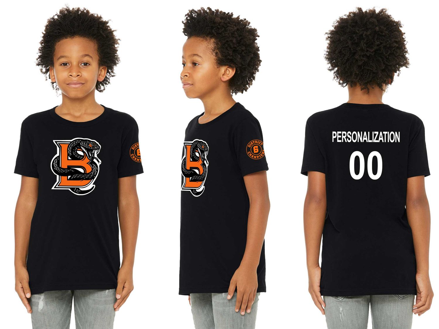 Youth Jersey Short Sleeve Tee- Black