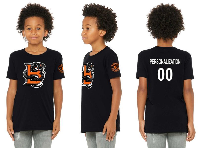 Youth Jersey Short Sleeve Tee- Black