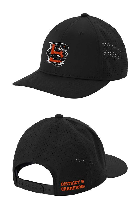 Sport-Tek Pro-Cut Adjustable Cap- Black