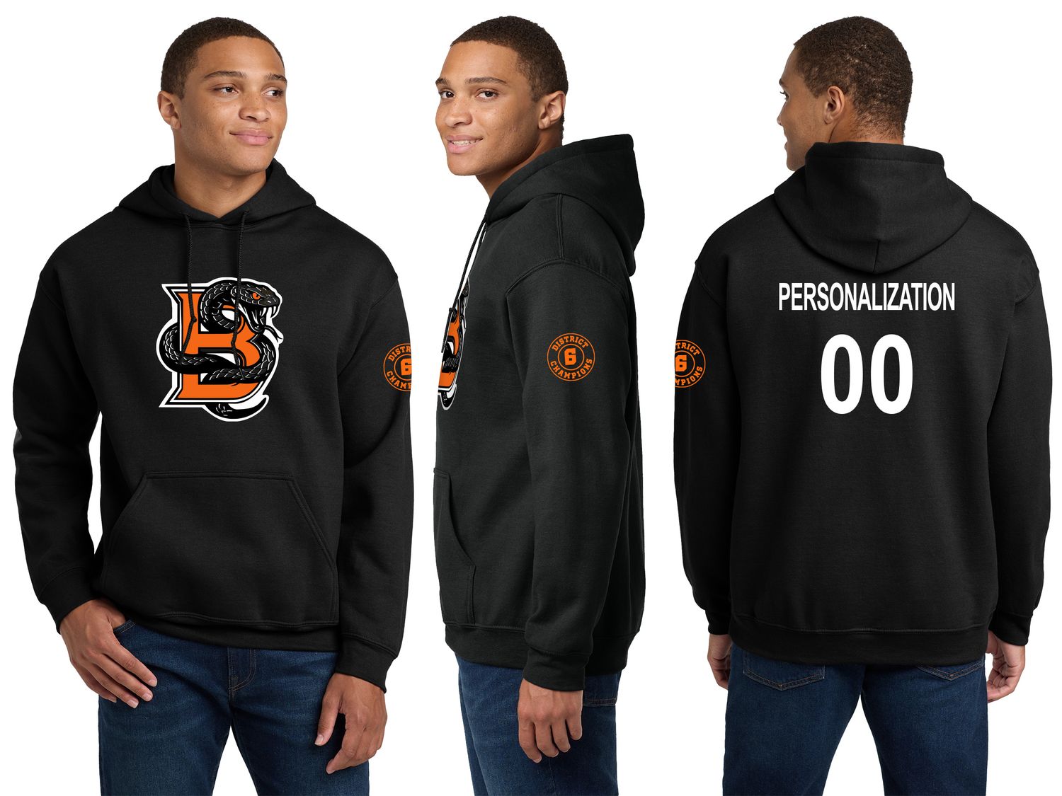 Unisex Heavy Blend Hooded Sweatshirt- Black