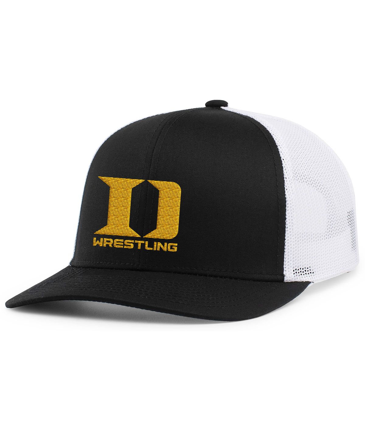 Trucker Snapback Cap - Black/White