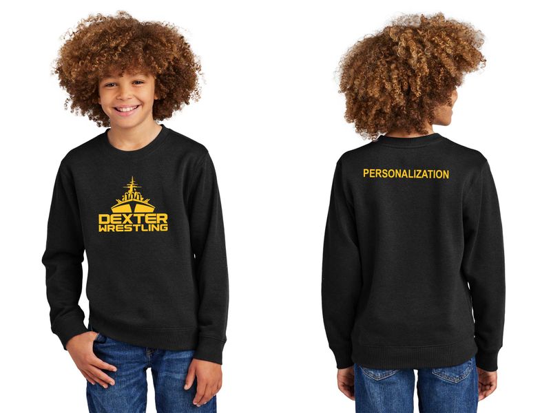 District Youth V.I.T. Fleece Crew- Black