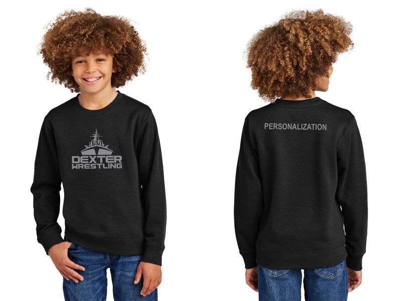 District Youth V.I.T. Fleece Crew- Black