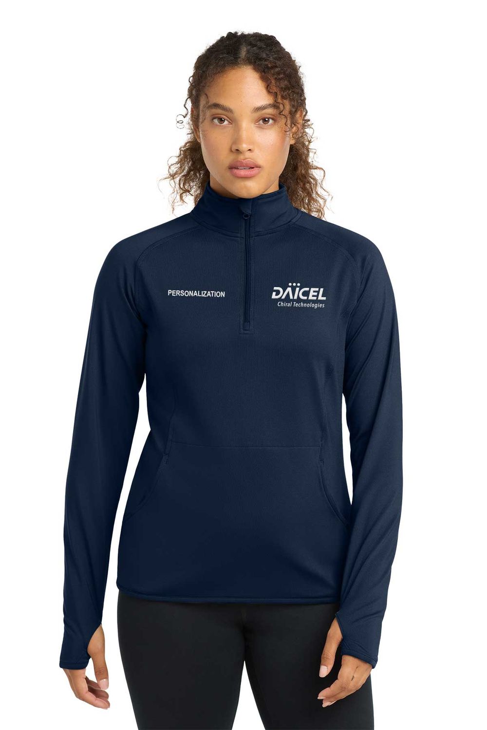 Sport-Tek Women's Sport-Wick Stretch 1/4-Zip Pullover- Navy, Heather Grey Sport-Tek Women's Sport-Wick Stretch 1/4-Zip Pullover- Navy, Heather Grey
