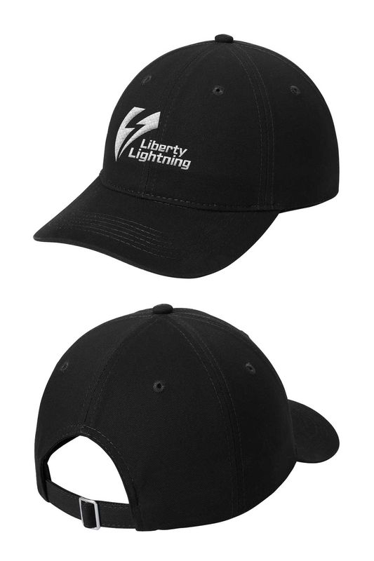 Brushed Twill Low Profile Cap - Black, Royal