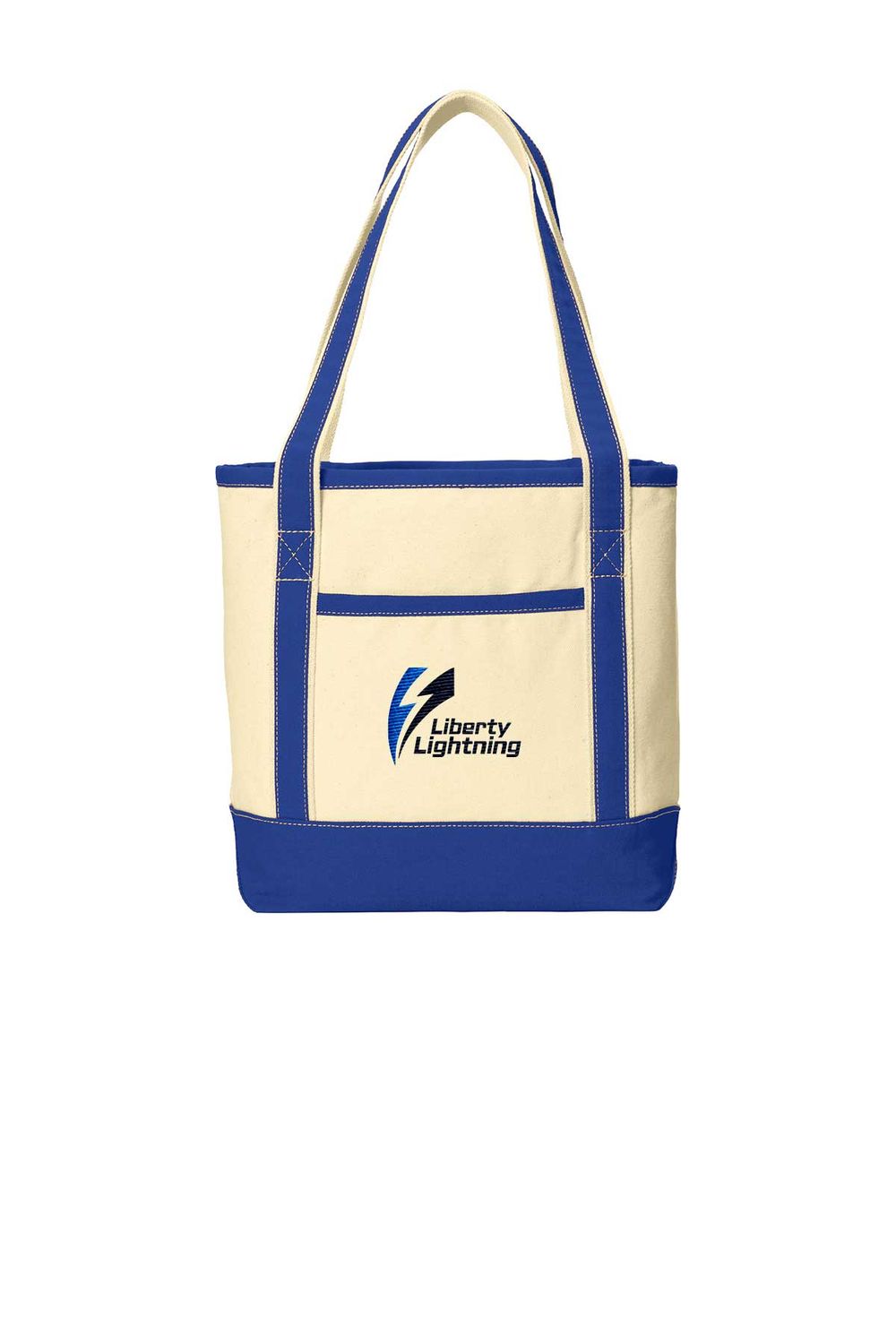 Port Authority Medium Cotton Canvas Boat Tote- Royal