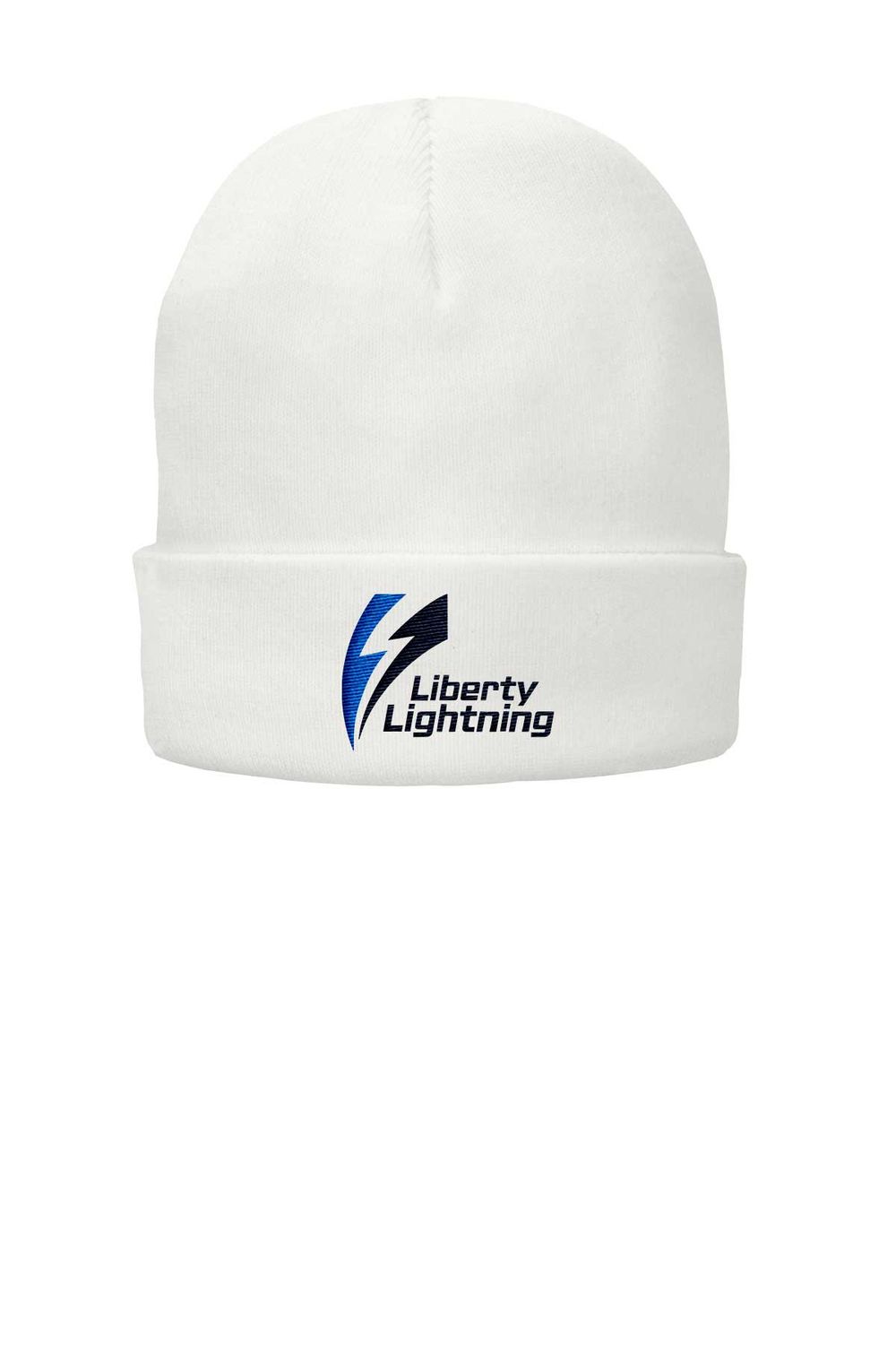 Lined Knit Beanie -Black, Royal, White