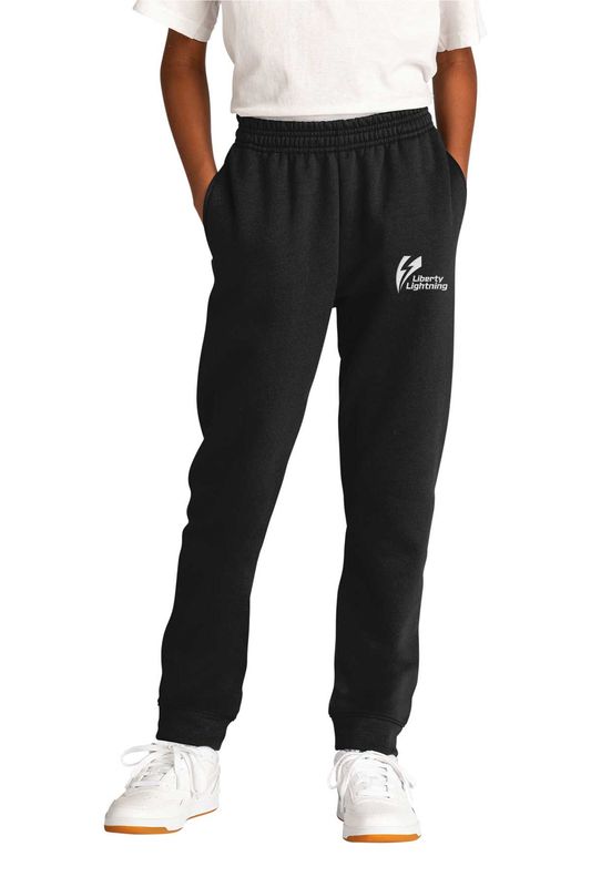 Port & Company Youth Core Fleece Jogger- Black