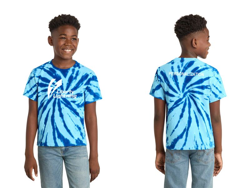 Youth Tie-Dye Tee- Royal