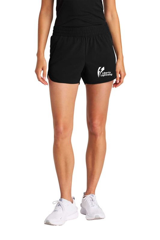 Sport-Tek Women’s Repeat Swift Short- Black, Royal