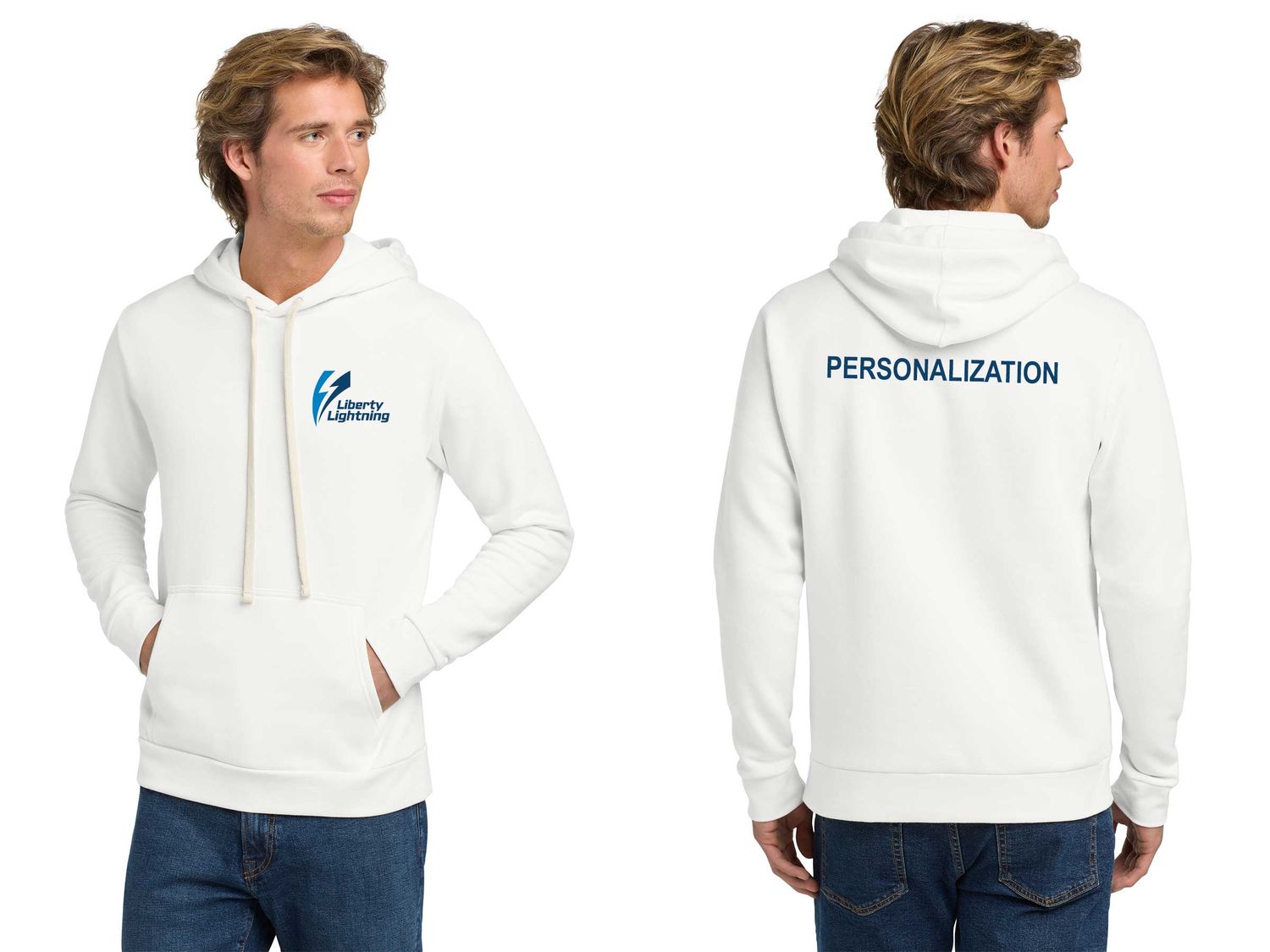 Unisex Santa Cruz Pullover Hoodie-Black, White, Royal