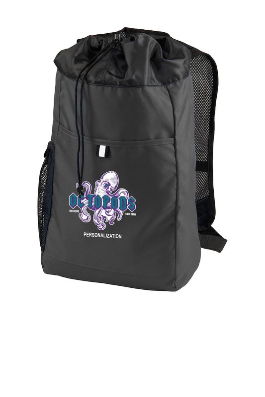 Port Authority Hybrid Backpack- Black, Charcoal
