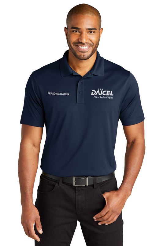 Port Authority C-FREE Performance Polo- Navy, Smoke Grey