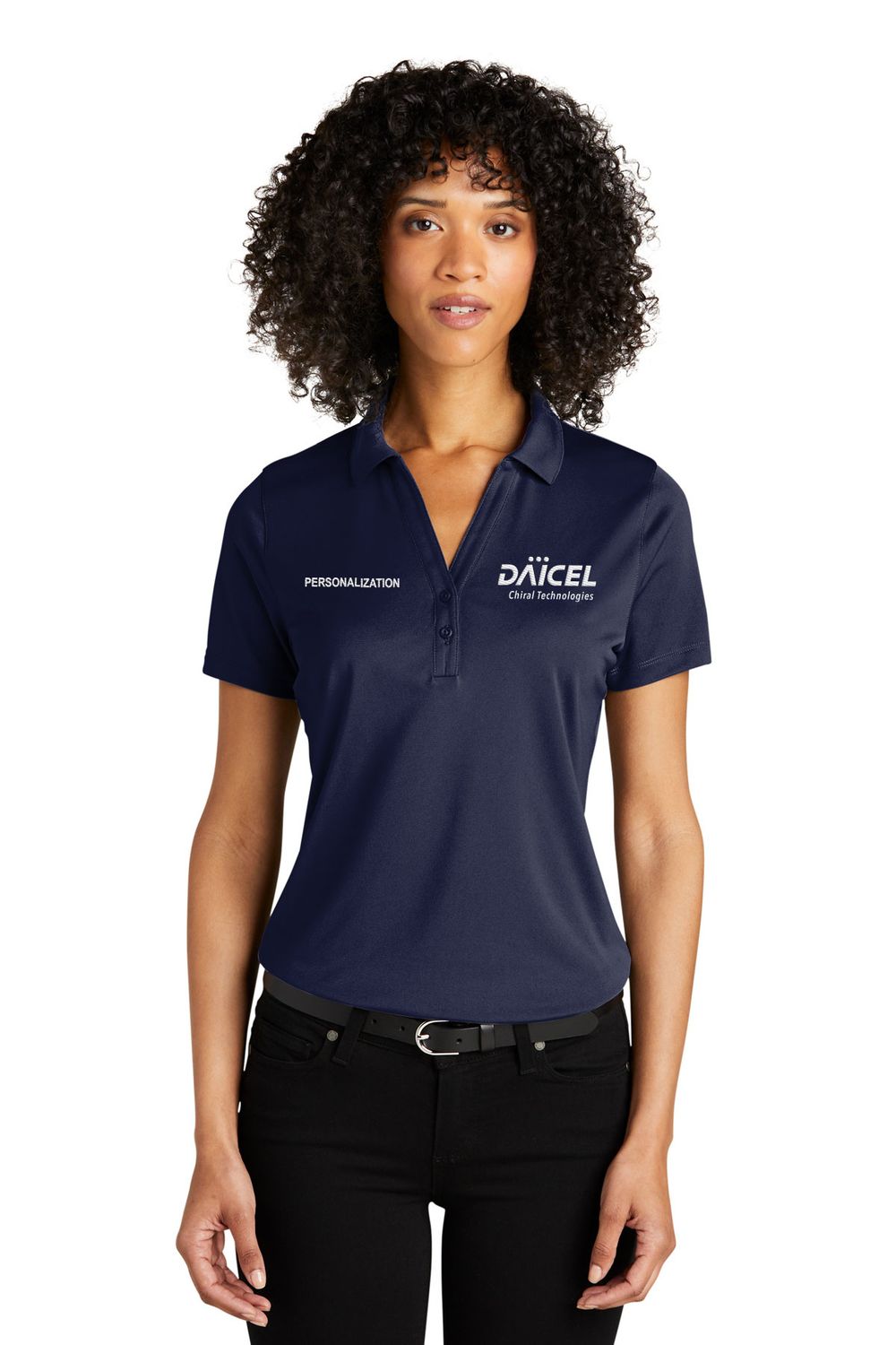 Port Authority Women's C-FREE Performance Polo- Navy, Smoke Grey Port Authority Women's C-FREE Performance Polo- Navy, Smoke Grey