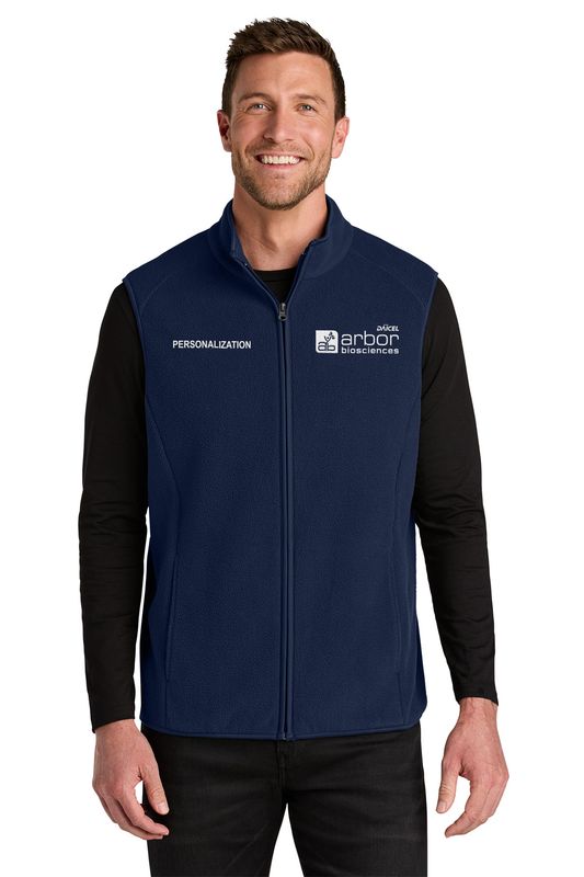Port Authority C-FREE Fleece Vest- Navy, Grey Steel