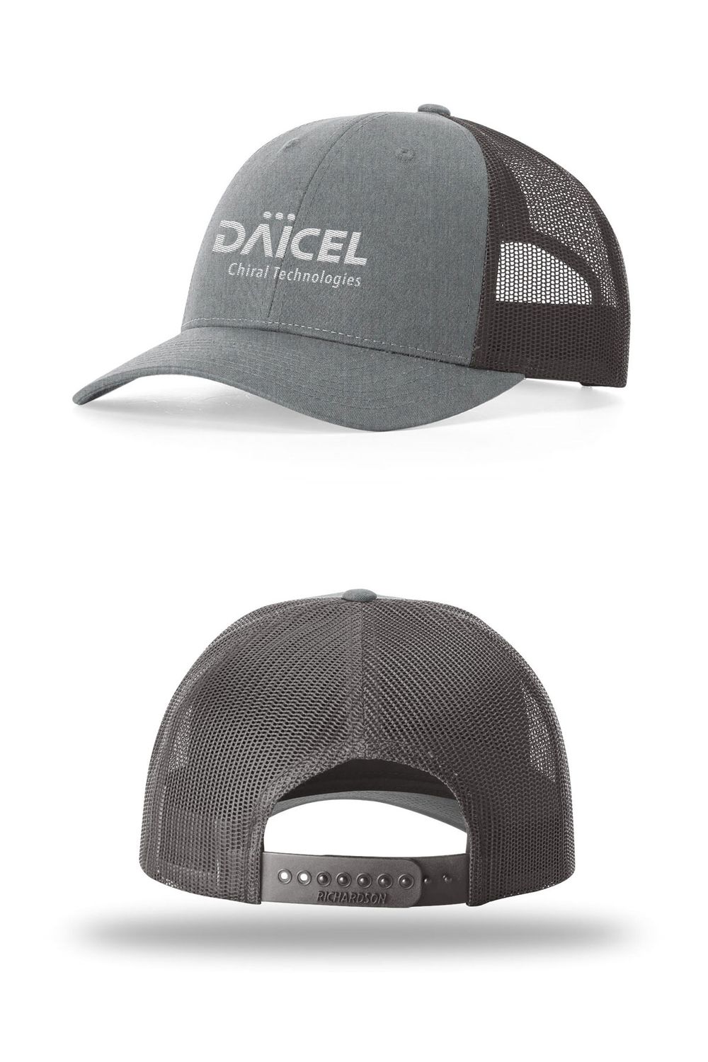 Richardson Low Pro Trucker- Navy, Heather Grey/Dark Charcoal