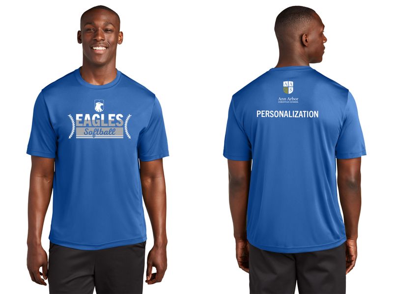 Softball Warm Up Shirt: Short Sleeve Performance (Adult & Youth sizes)- Royal