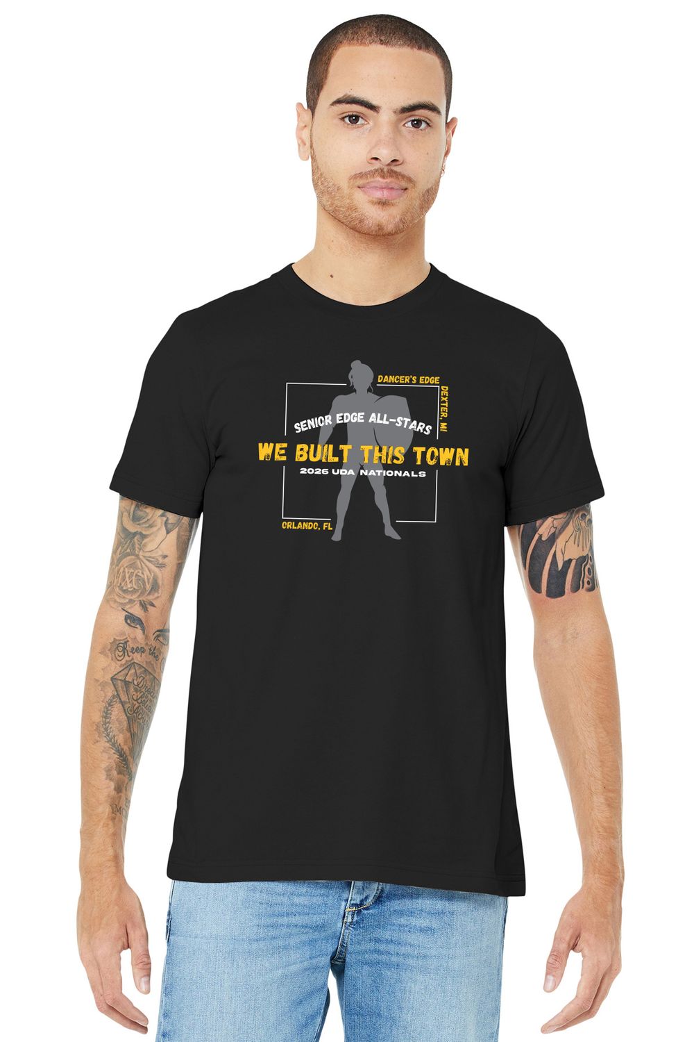 Disney UDA Nationals SPECTATOR SHIRT Unisex Jersey T-Shirt-Solid Black (Youth Sizes Available)