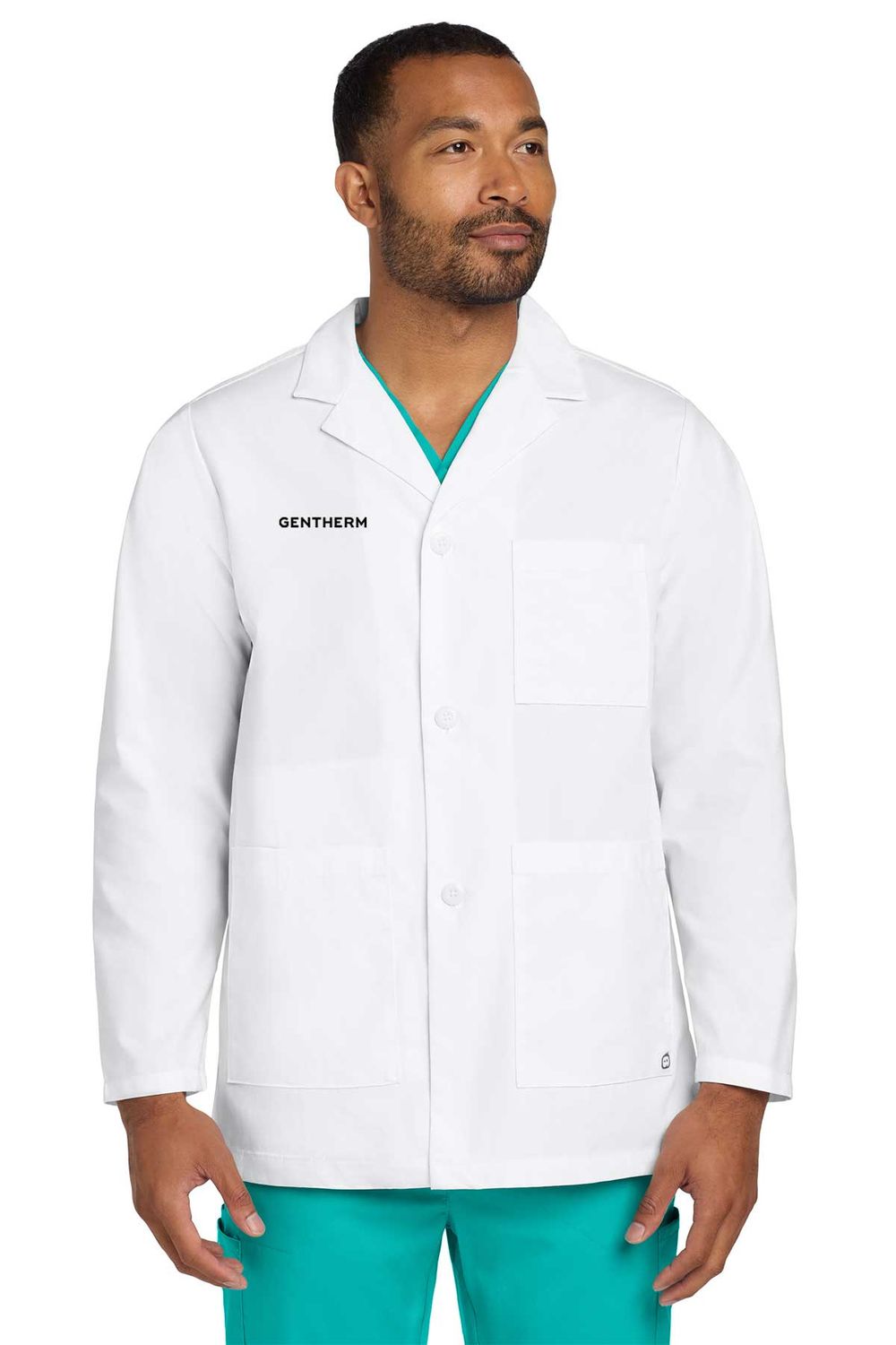 NEW: Wink Men's Consultation Lab Coat- White
