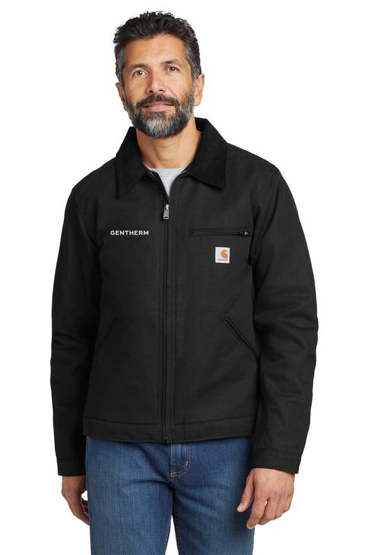 NEW: Carhartt Duck Detroit Jacket- Black, Brown