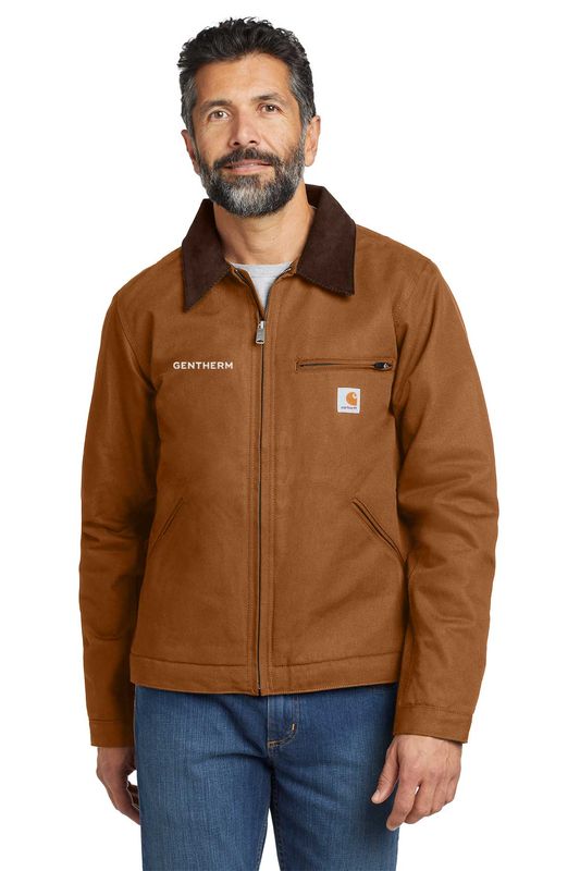 NEW: Carhartt Duck Detroit Jacket- Black, Brown