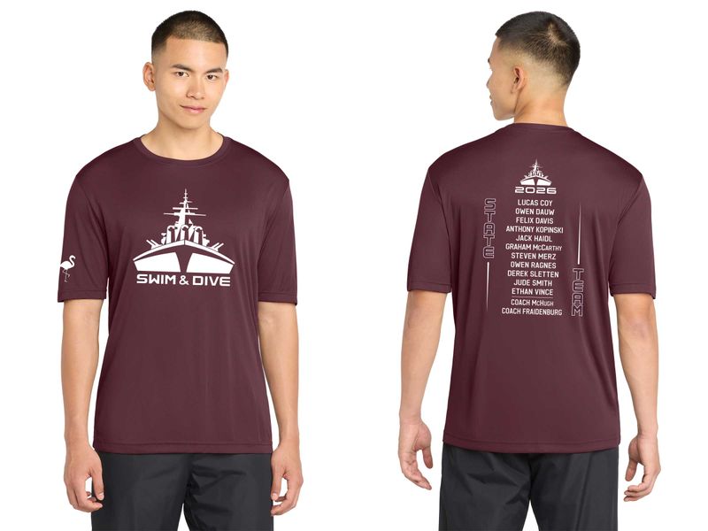 Adult Short Sleeve Performance T-Shirt-Maroon